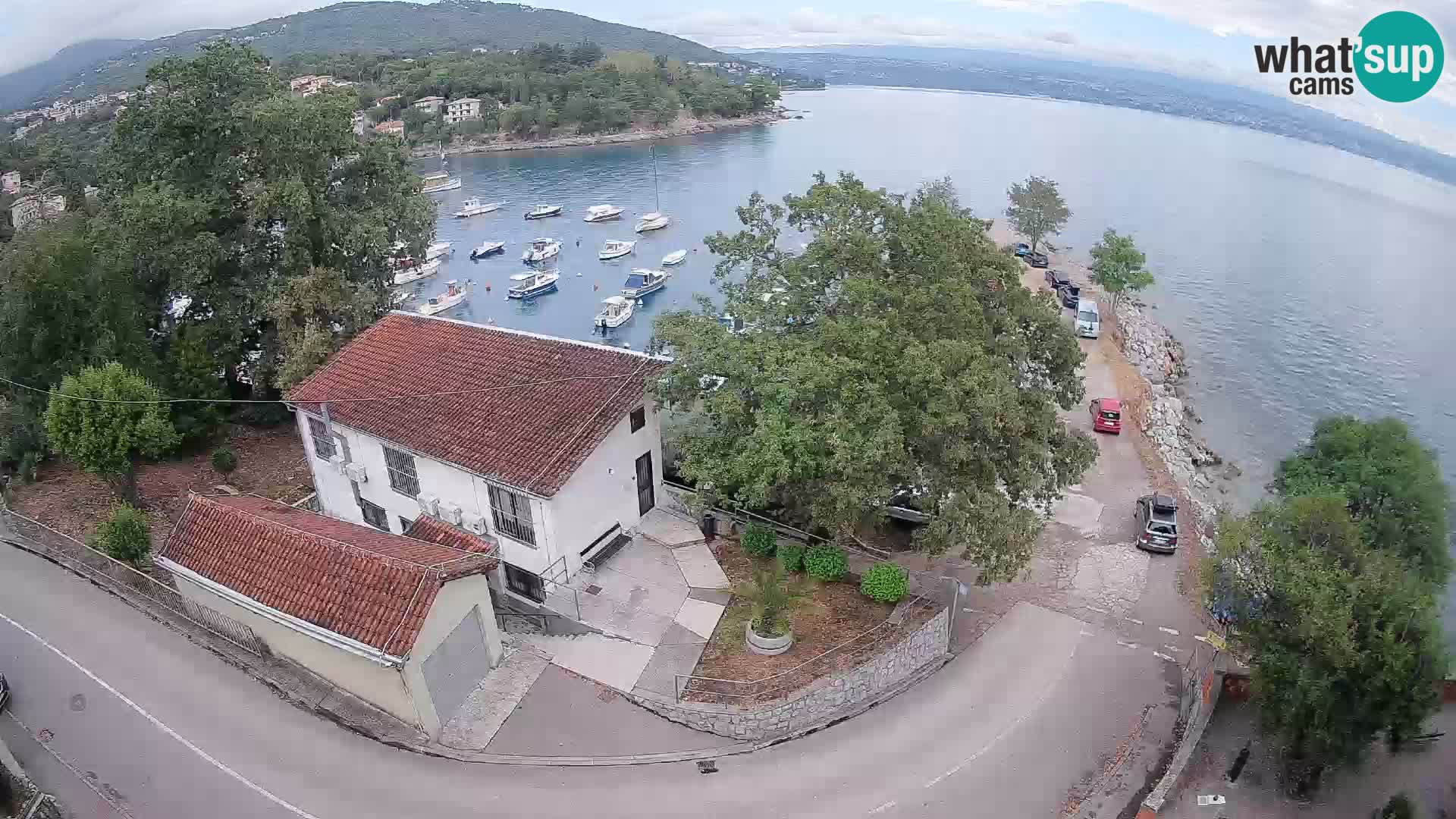 Webcam puerto de Ika – Vista en directo y luces de Opatija