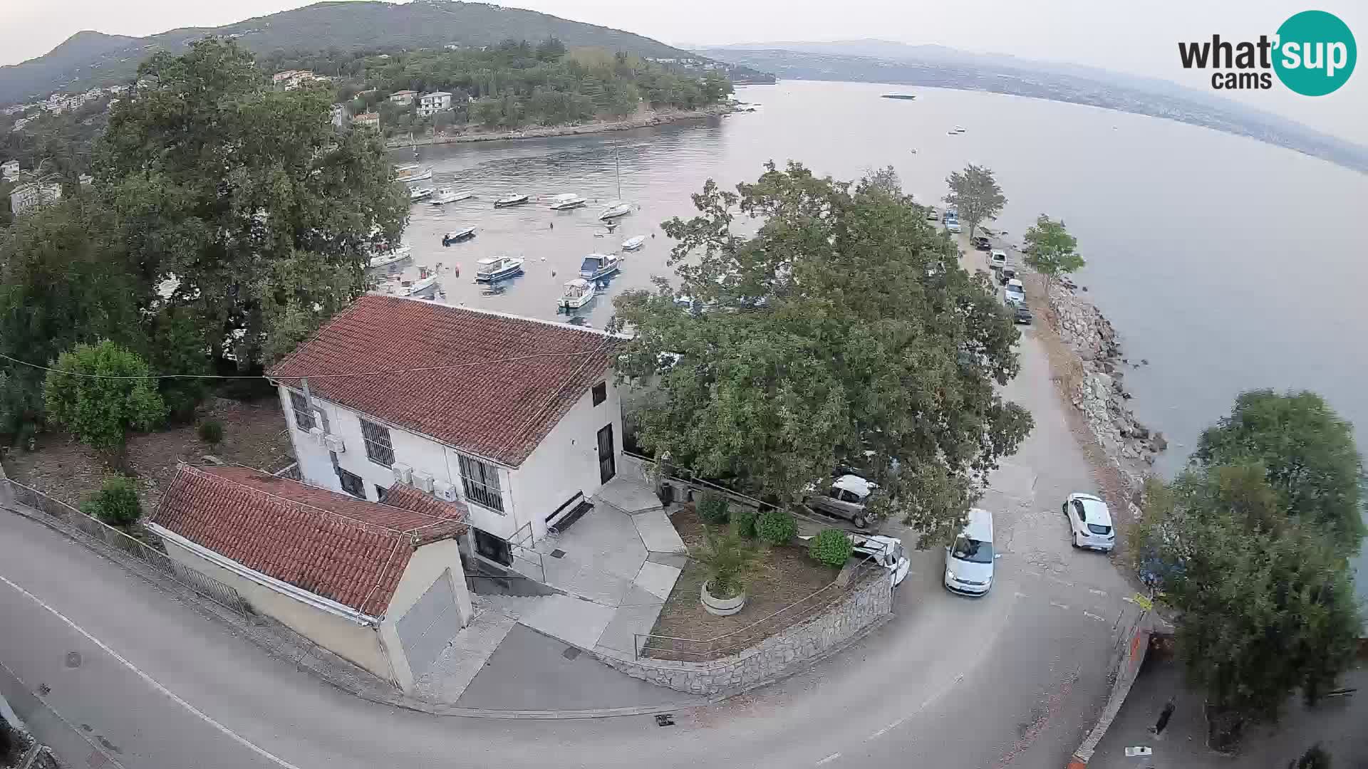 Webcam puerto de Ika – Vista en directo y luces de Opatija
