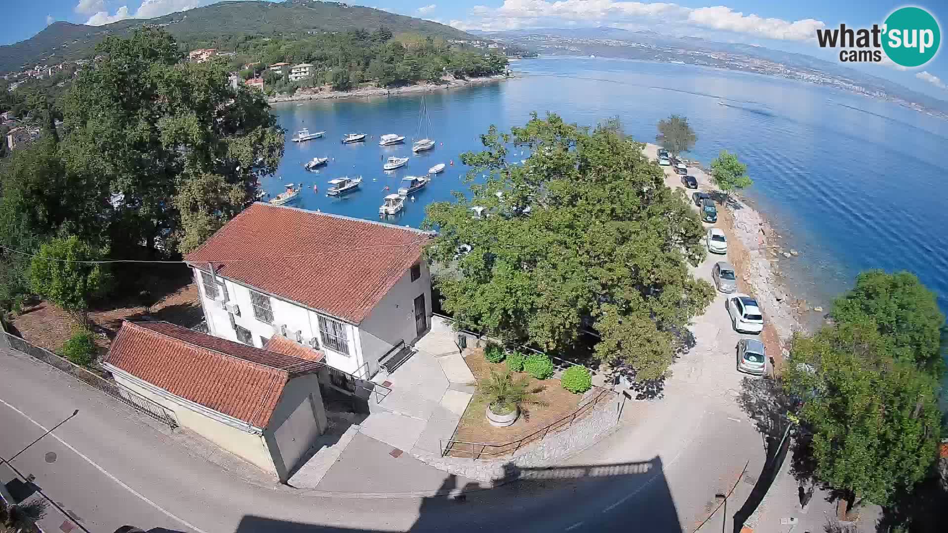 Webcam puerto de Ika – Vista en directo y luces de Opatija