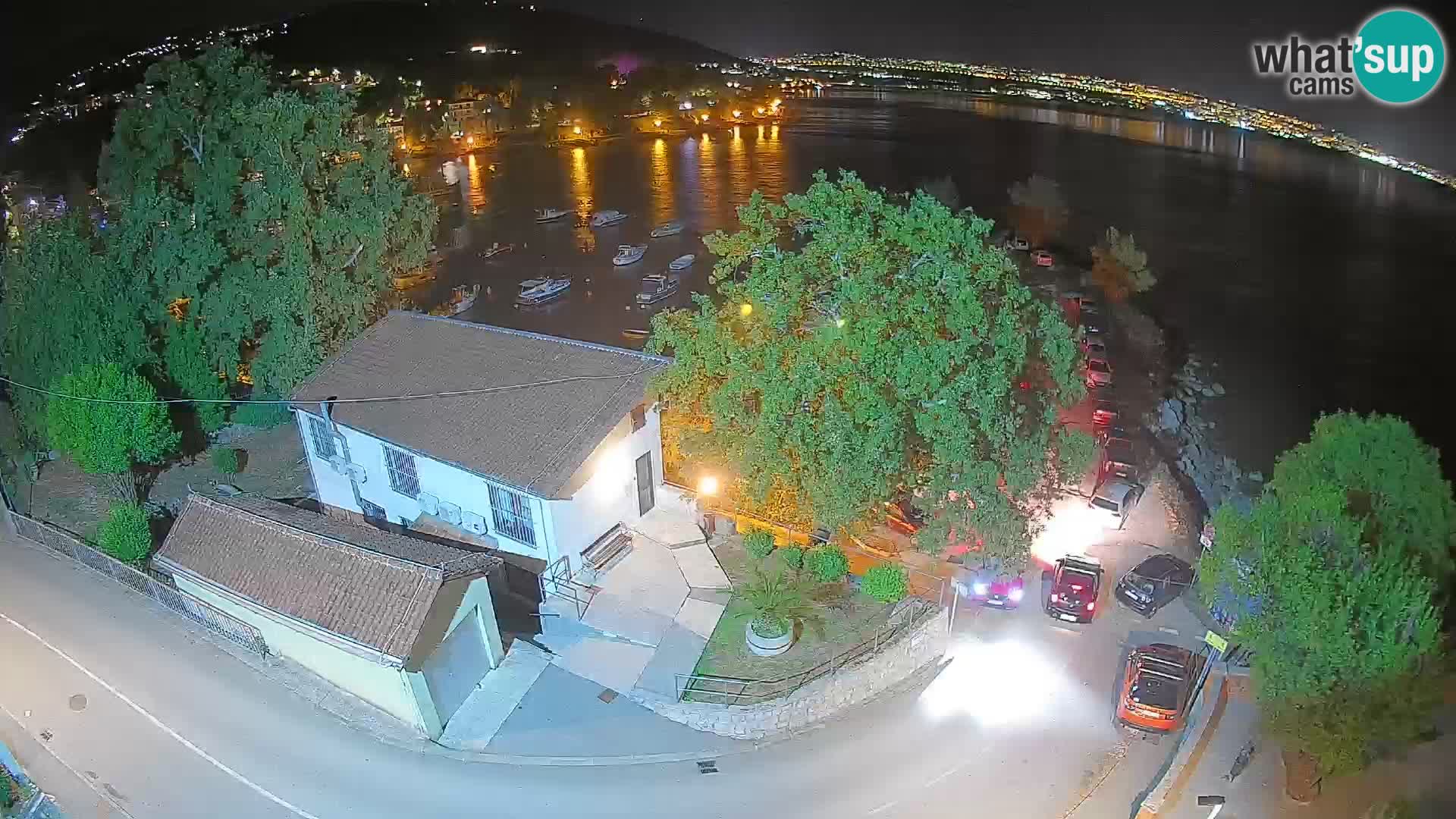 Webcam puerto de Ika – Vista en directo y luces de Opatija