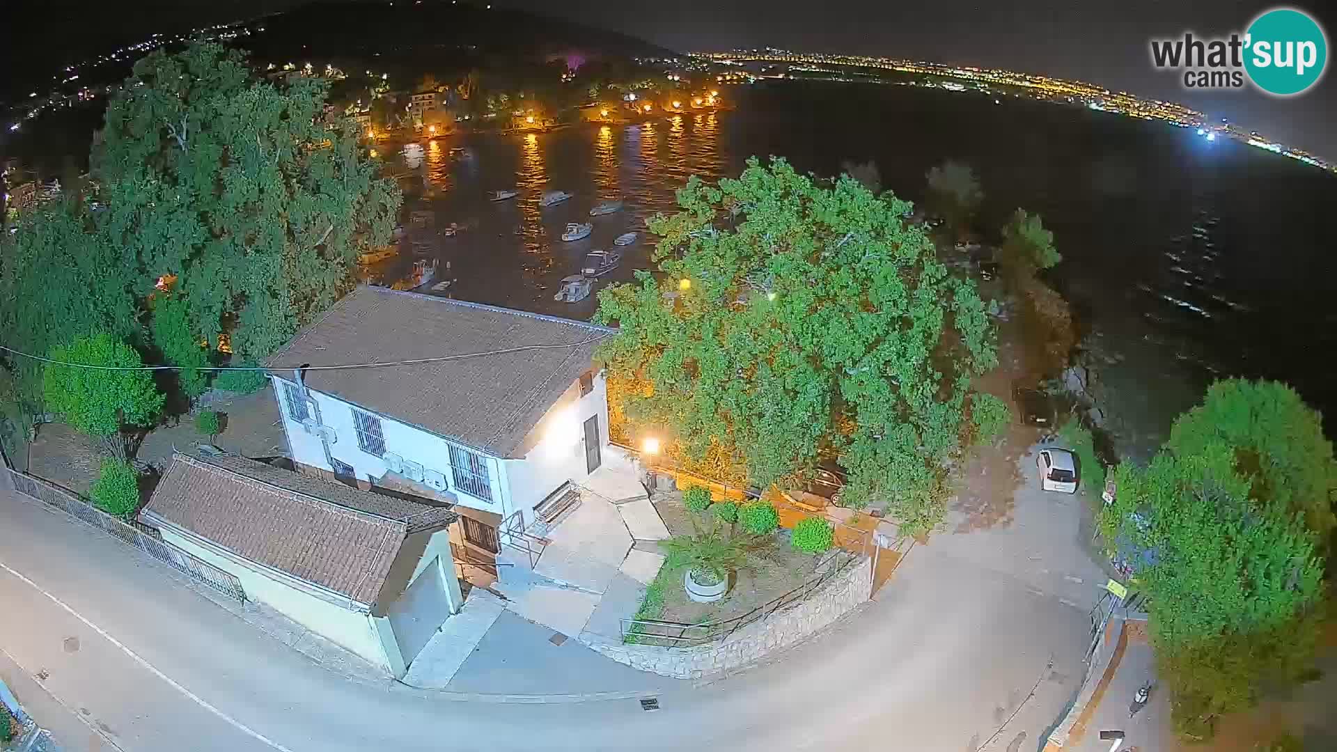 Webcam porto Ika – Vista LIVE sul porto e le luci di Opatija