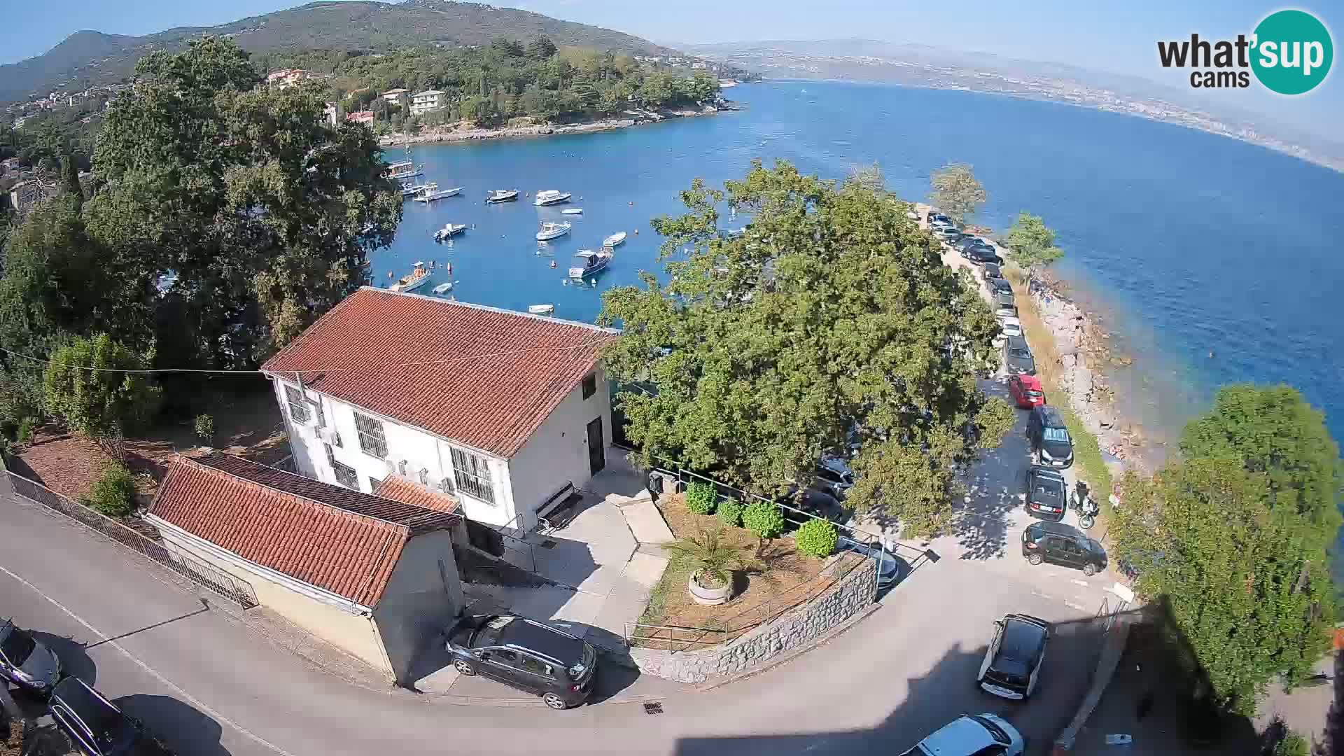 Webcam porto Ika – Vista LIVE sul porto e le luci di Opatija