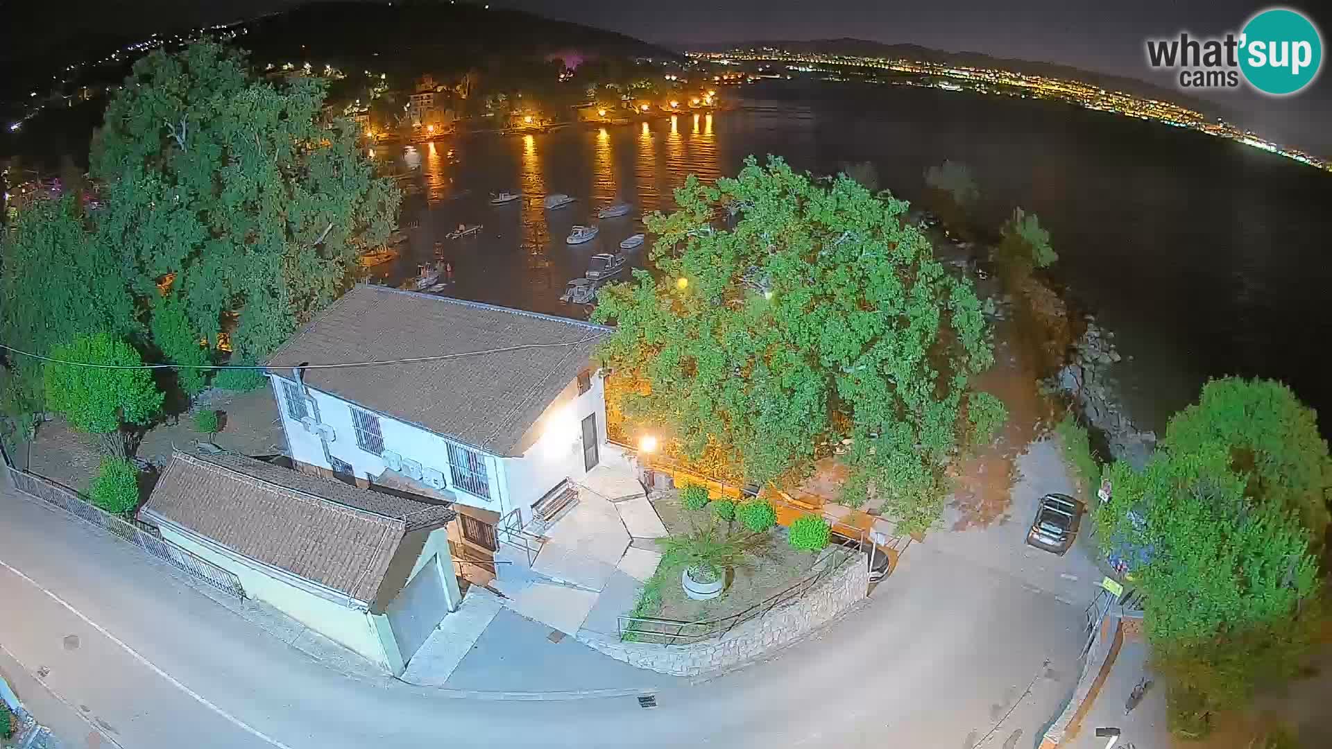 Webcam porto Ika – Vista LIVE sul porto e le luci di Opatija