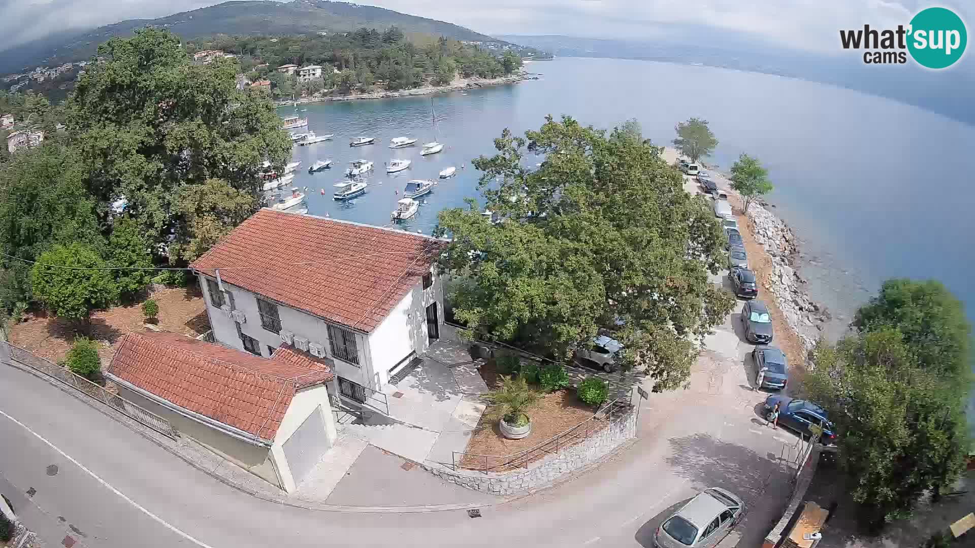 Webcam porto Ika – Vista LIVE sul porto e le luci di Opatija
