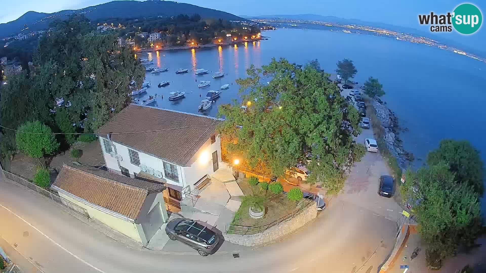 Webcam port d’Ika – Vue en direct et lumières d’Opatija