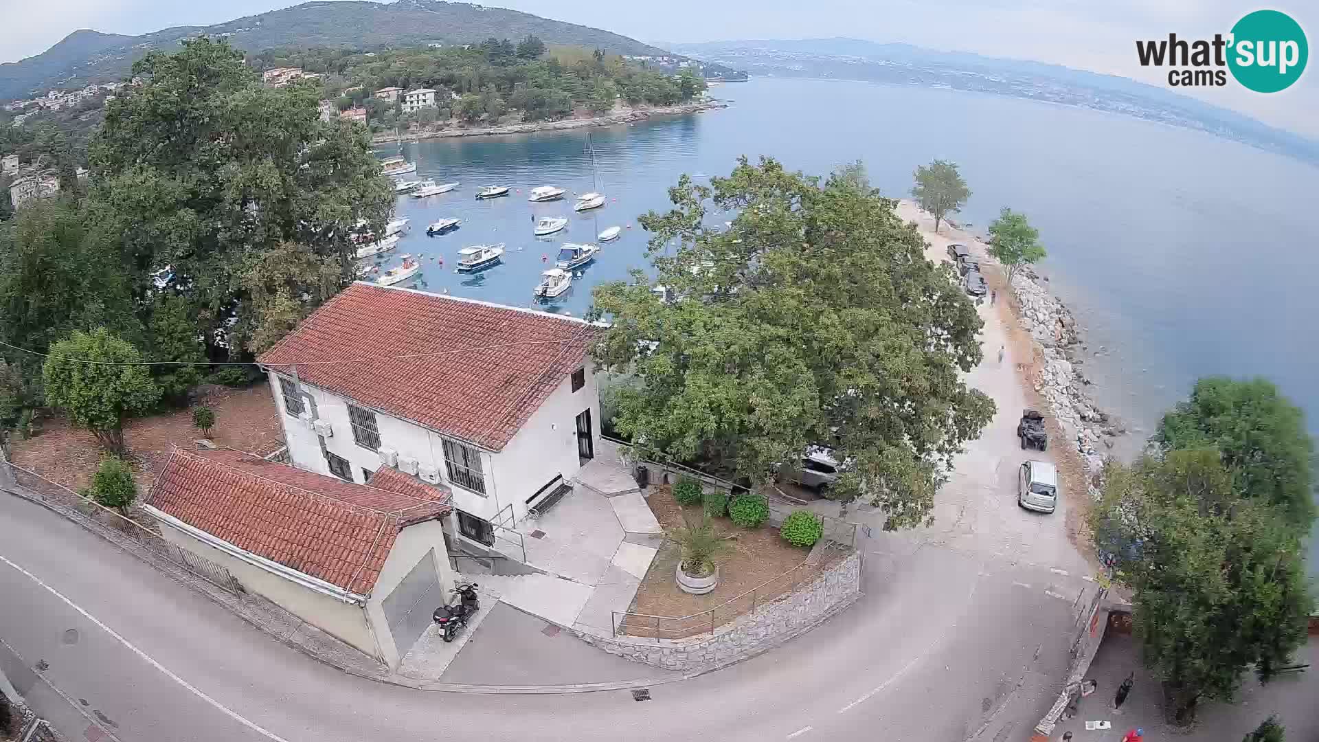 Webcam puerto de Ika – Vista en directo y luces de Opatija