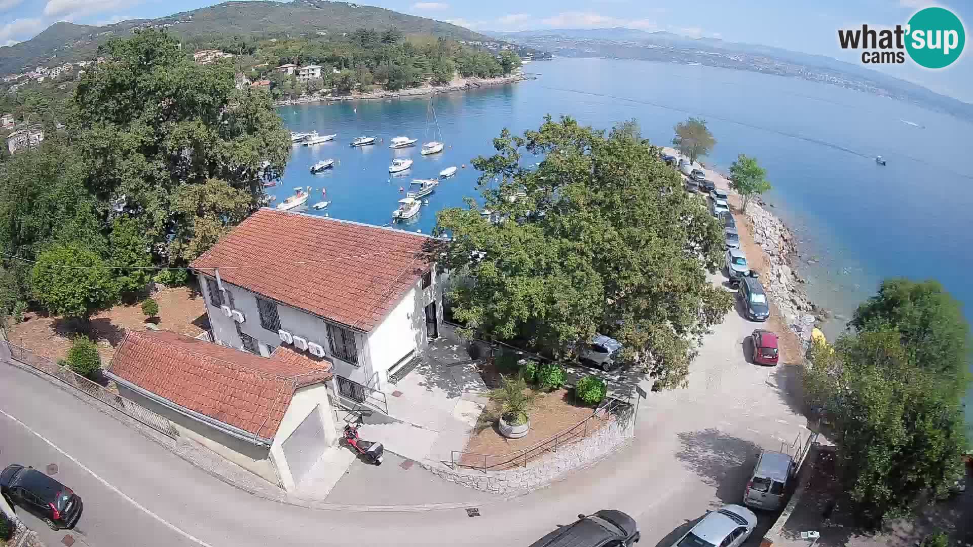 Webcam puerto de Ika – Vista en directo y luces de Opatija