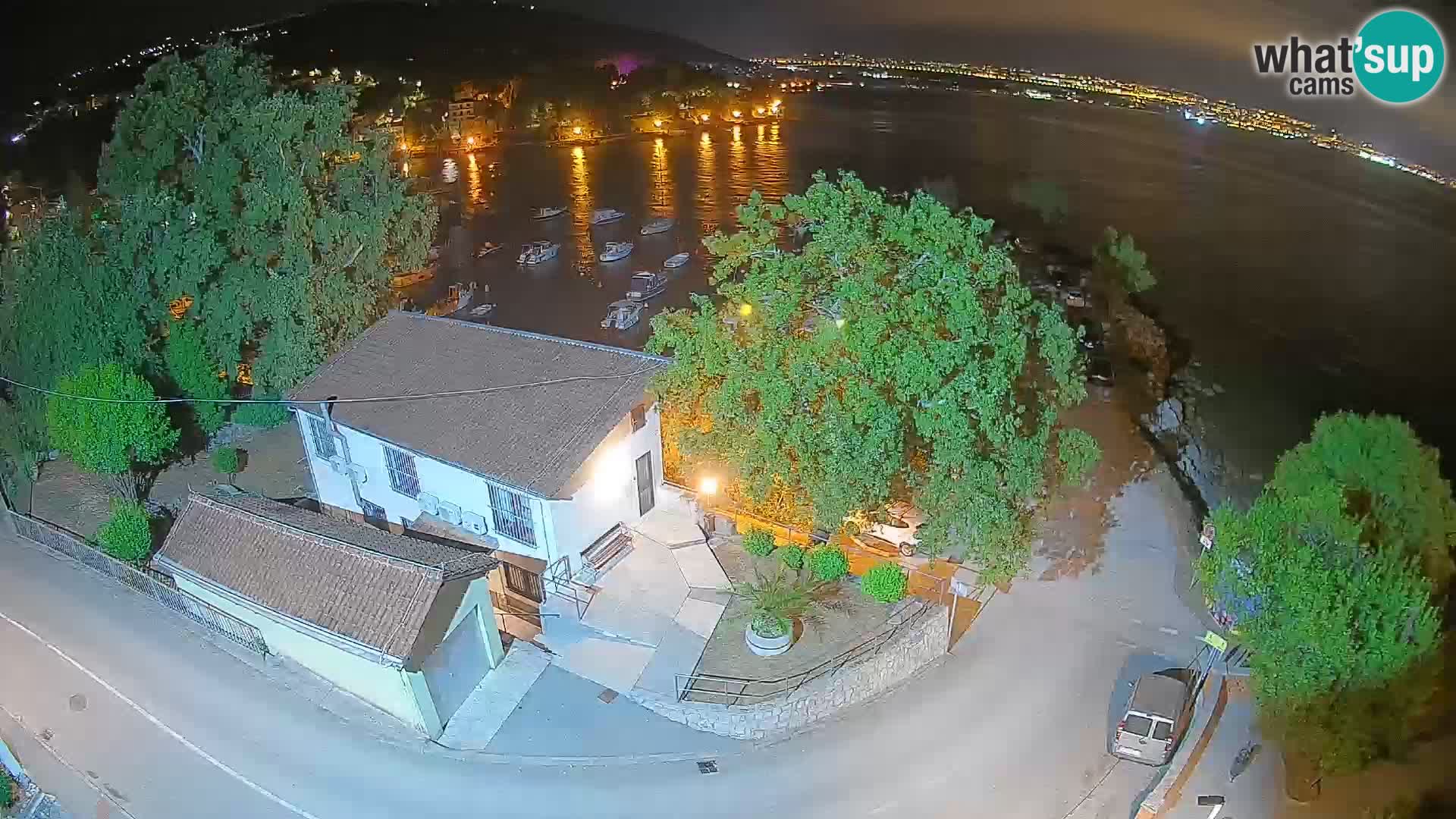 Webcam Ika Hafen – LIVE Blick auf den Hafen und die Lichter von Opatija
