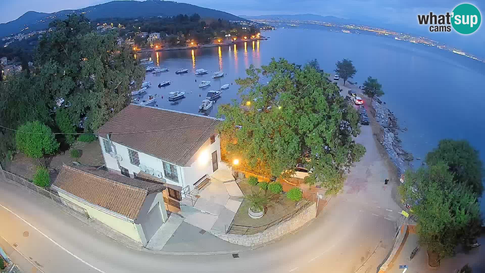 Webcam port d’Ika – Vue en direct et lumières d’Opatija