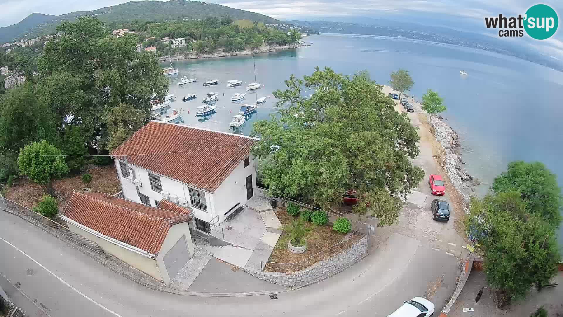 Webcam porto Ika – Vista LIVE sul porto e le luci di Opatija