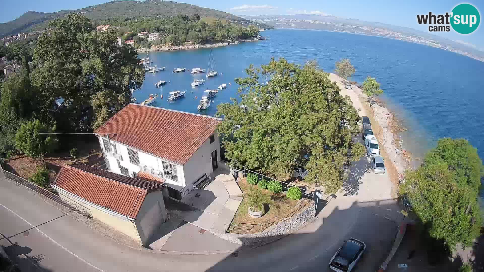 Webcam puerto de Ika – Vista en directo y luces de Opatija