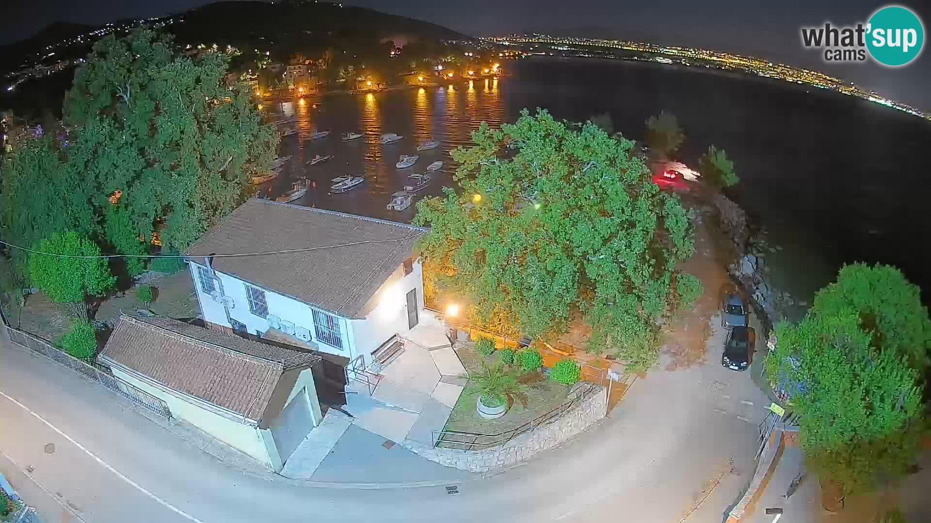 Webcam porto Ika – Vista LIVE sul porto e le luci di Opatija
