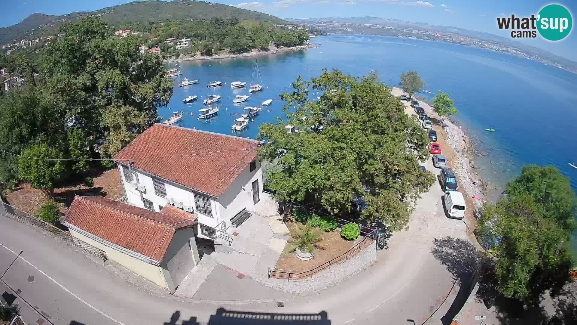Webcam port d’Ika – Vue en direct et lumières d’Opatija