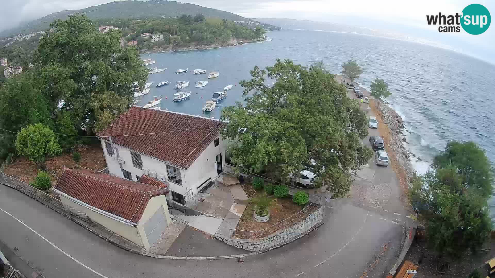 Webcam porto Ika – Vista LIVE sul porto e le luci di Opatija