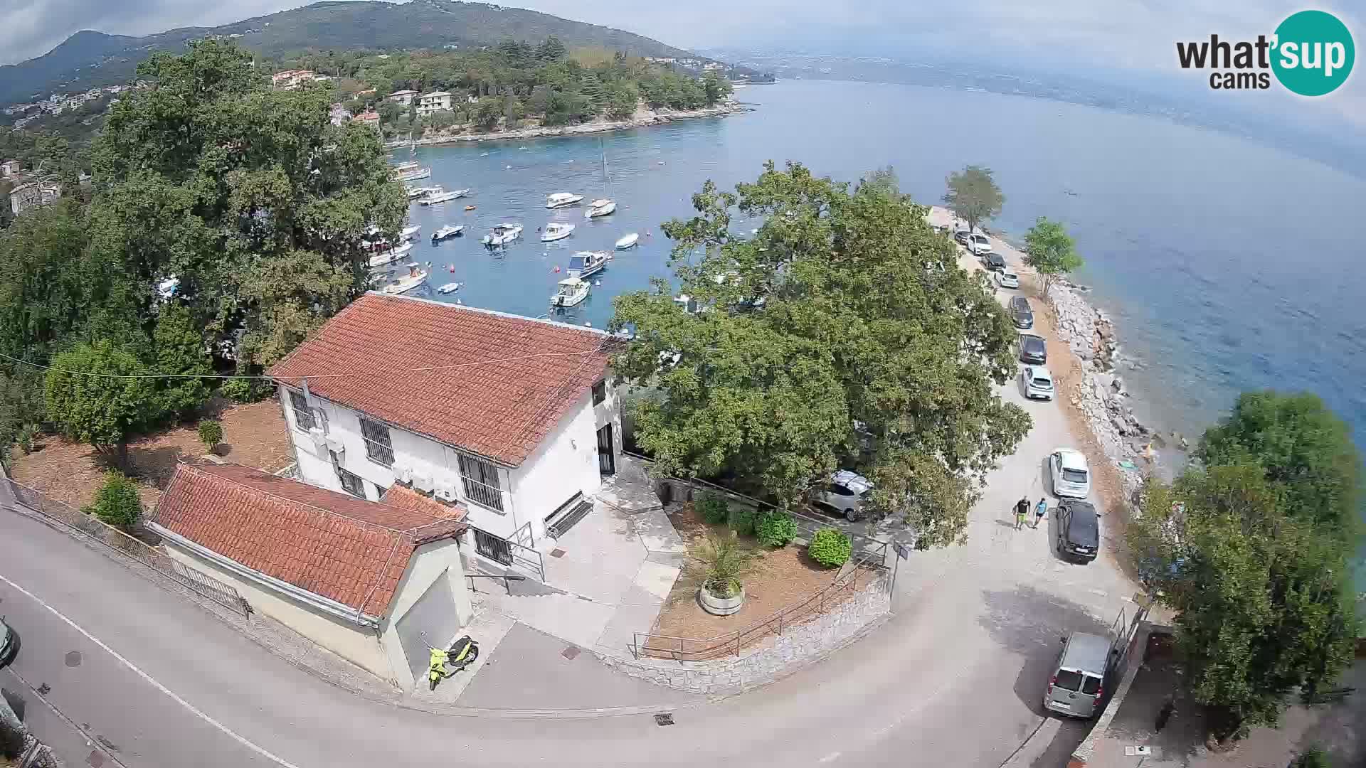 Webcam puerto de Ika – Vista en directo y luces de Opatija