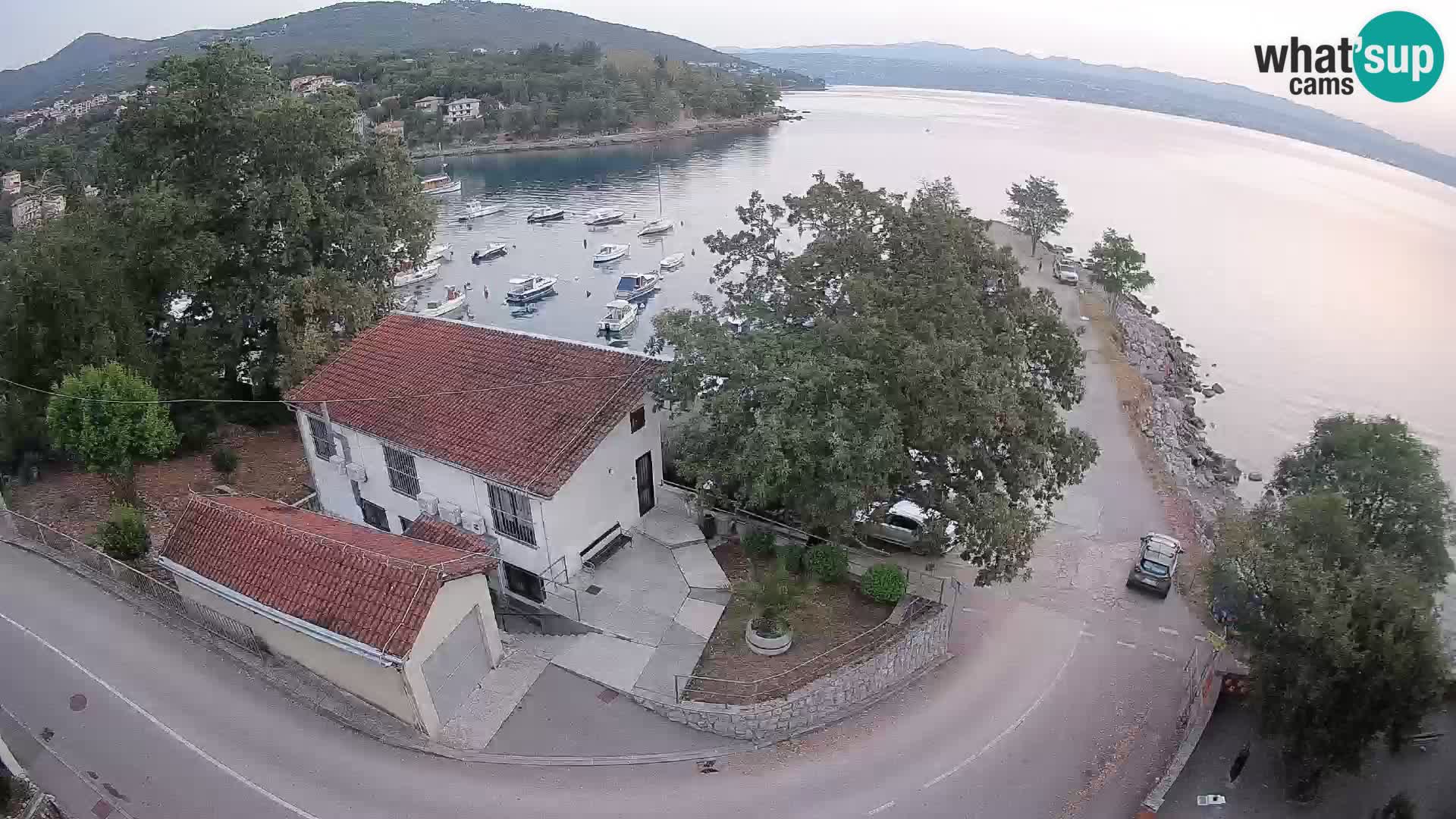 Webcam puerto de Ika – Vista en directo y luces de Opatija