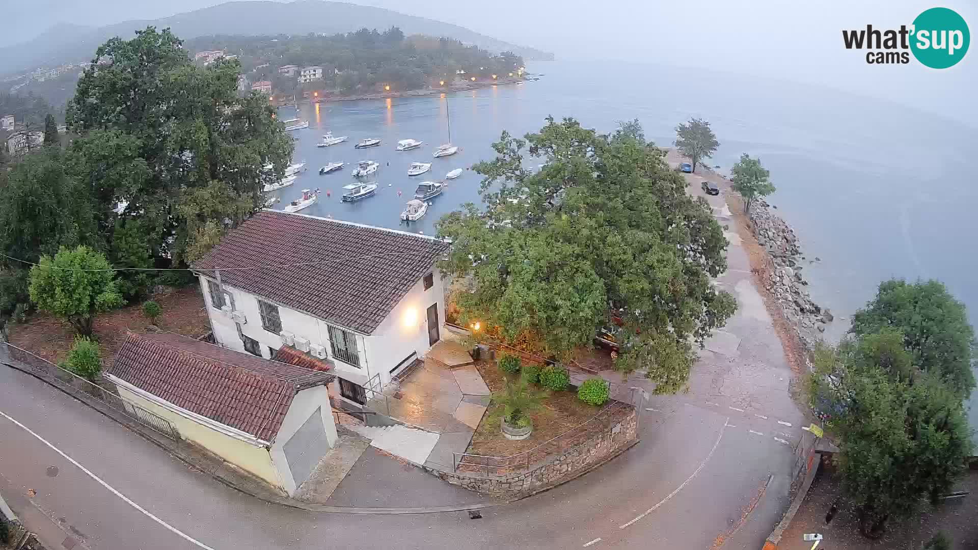 Webcam port d’Ika – Vue en direct et lumières d’Opatija
