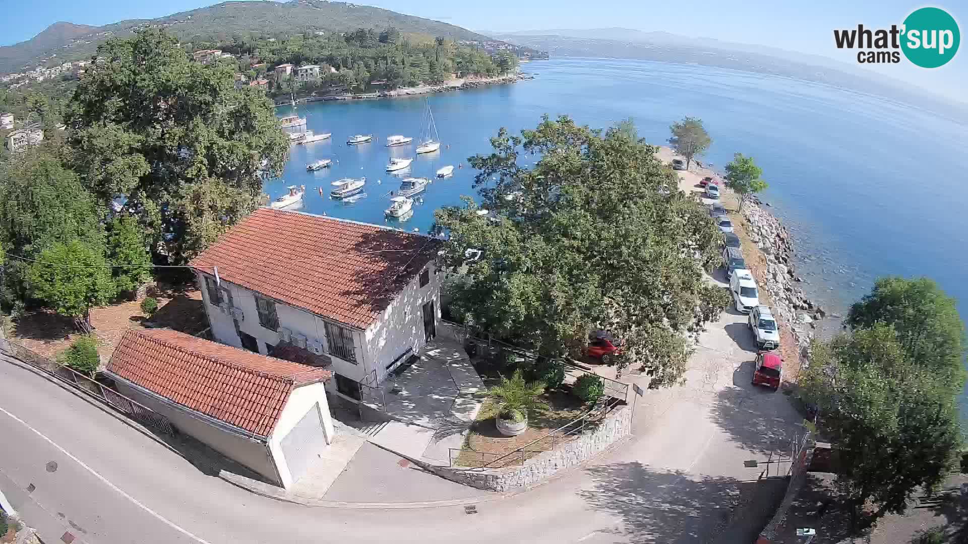 Webcam porto Ika – Vista LIVE sul porto e le luci di Opatija