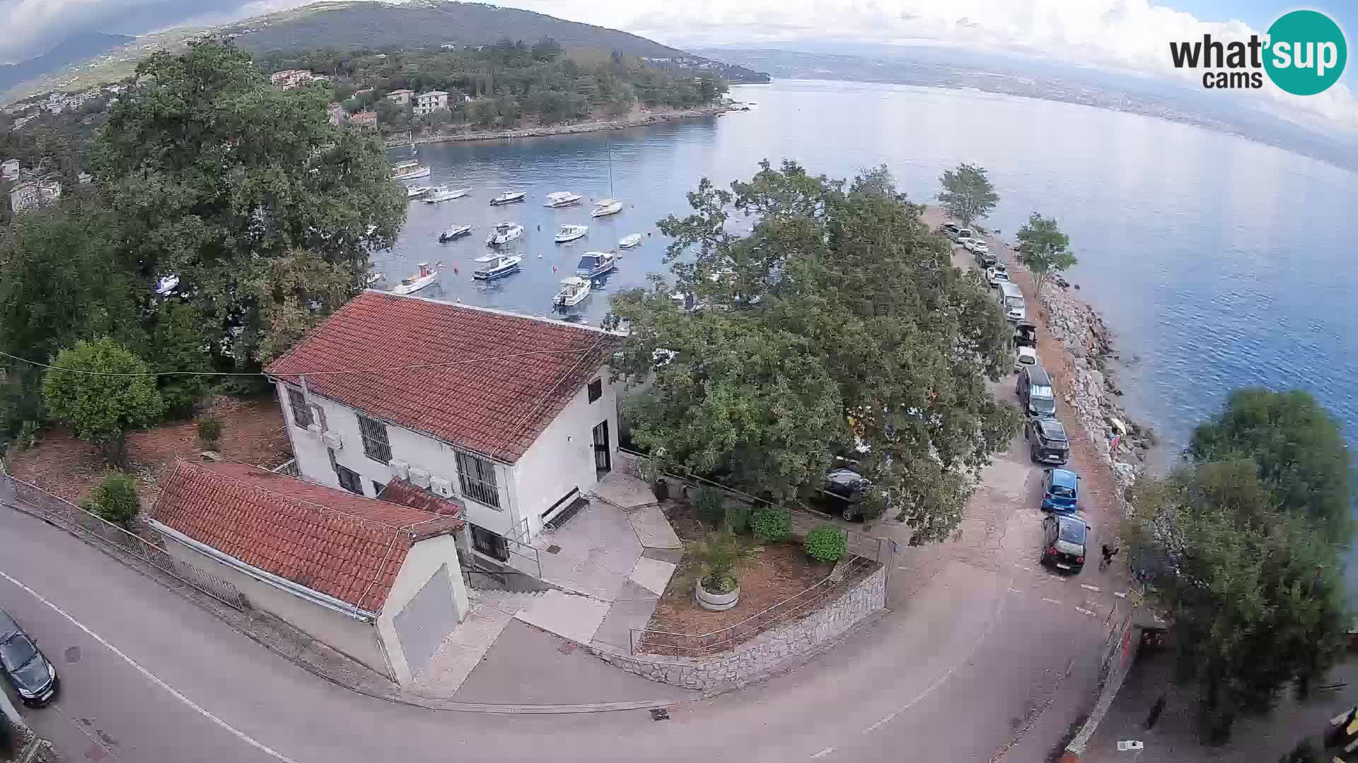 Webcam puerto de Ika – Vista en directo y luces de Opatija