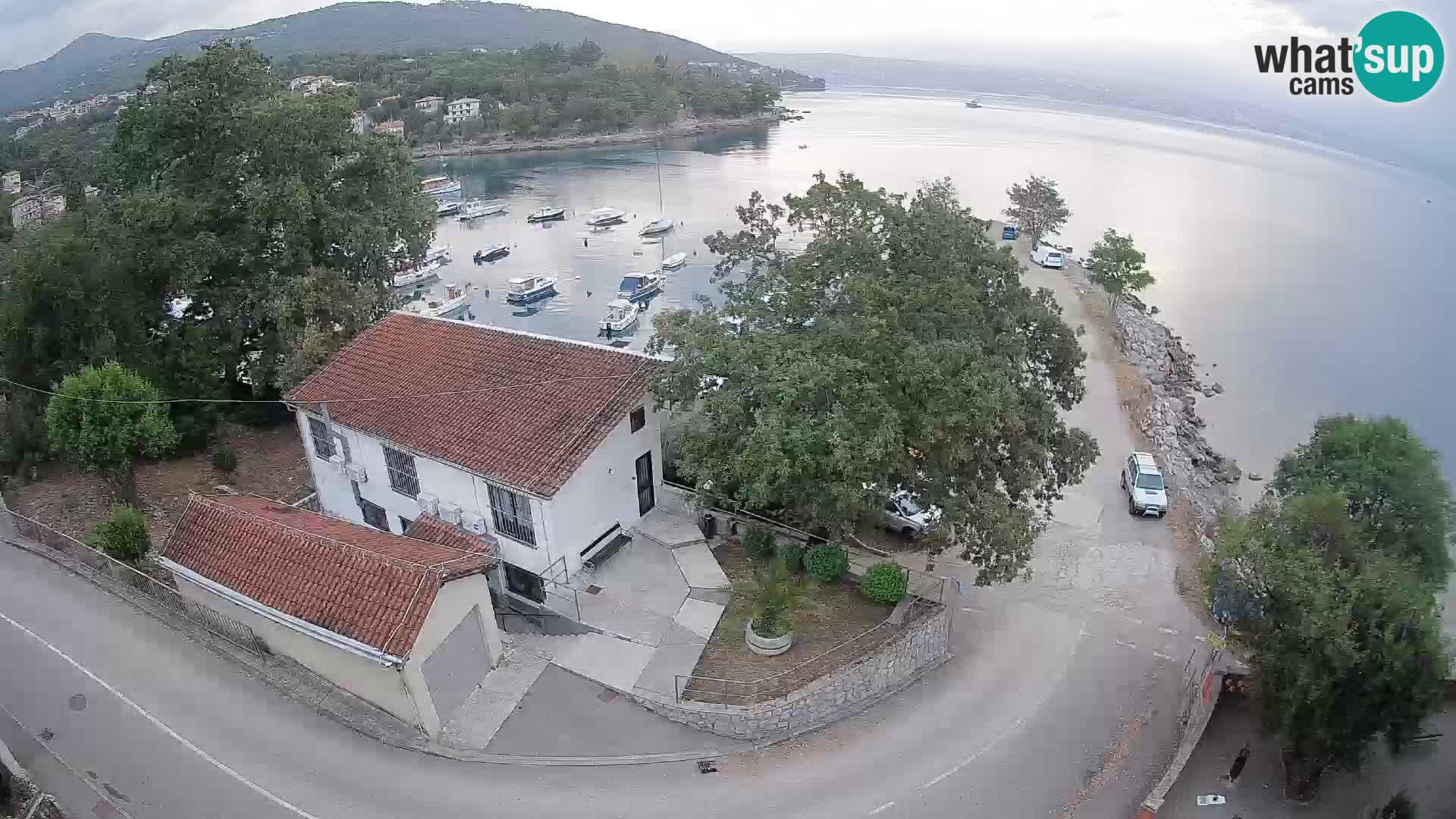 Webcam puerto de Ika – Vista en directo y luces de Opatija