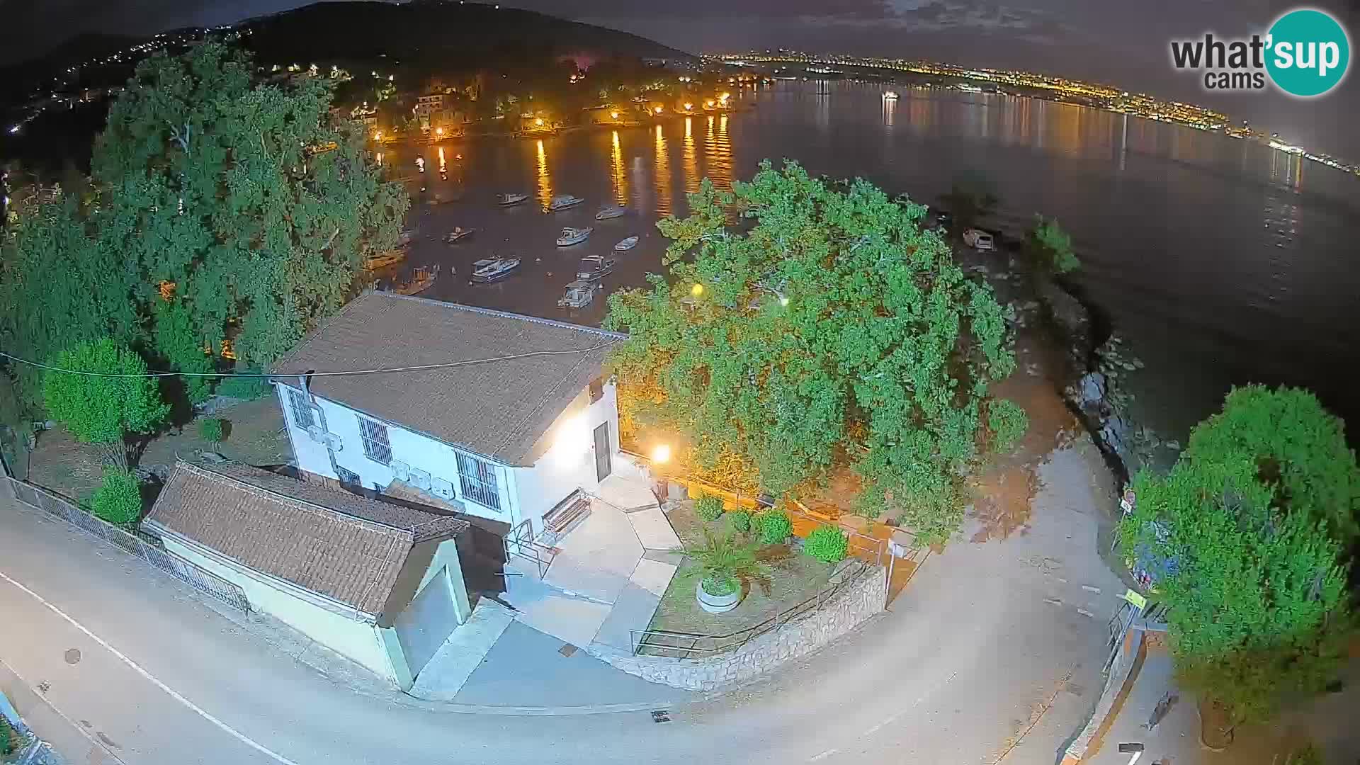 Webcam port d’Ika – Vue en direct et lumières d’Opatija