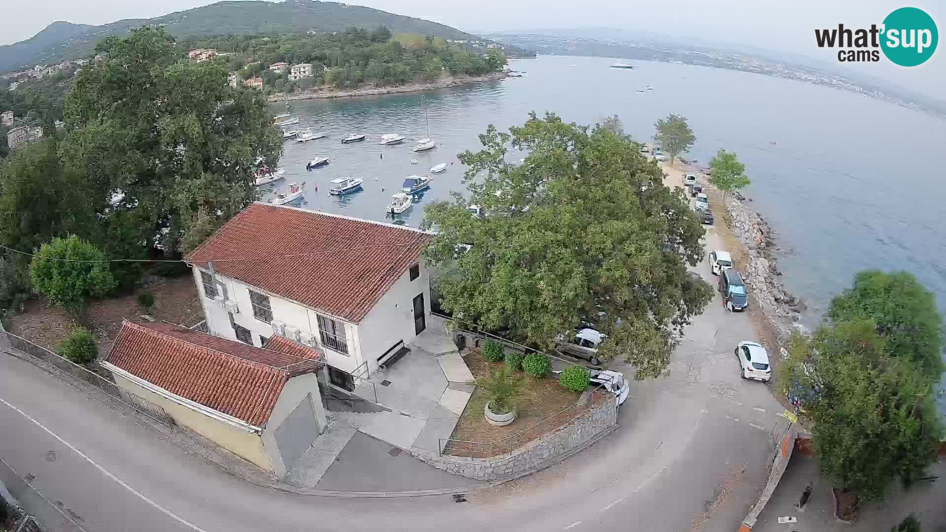 Webcam puerto de Ika – Vista en directo y luces de Opatija