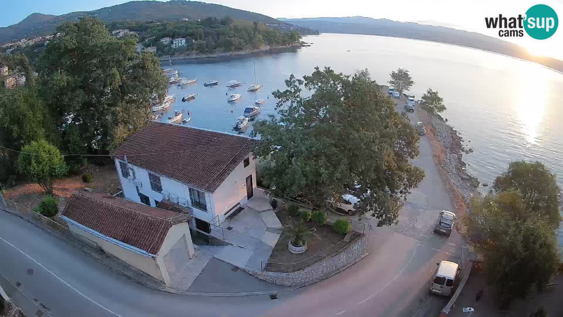 Webcam puerto de Ika – Vista en directo y luces de Opatija