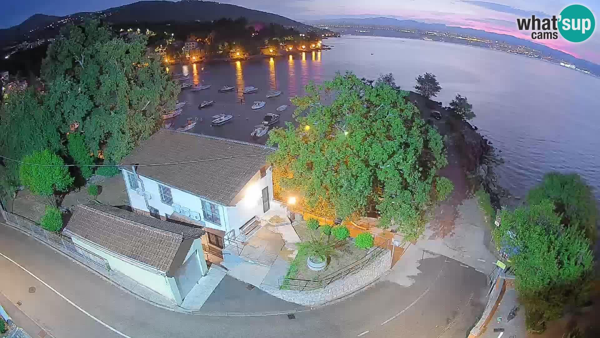 Webcam port d’Ika – Vue en direct et lumières d’Opatija