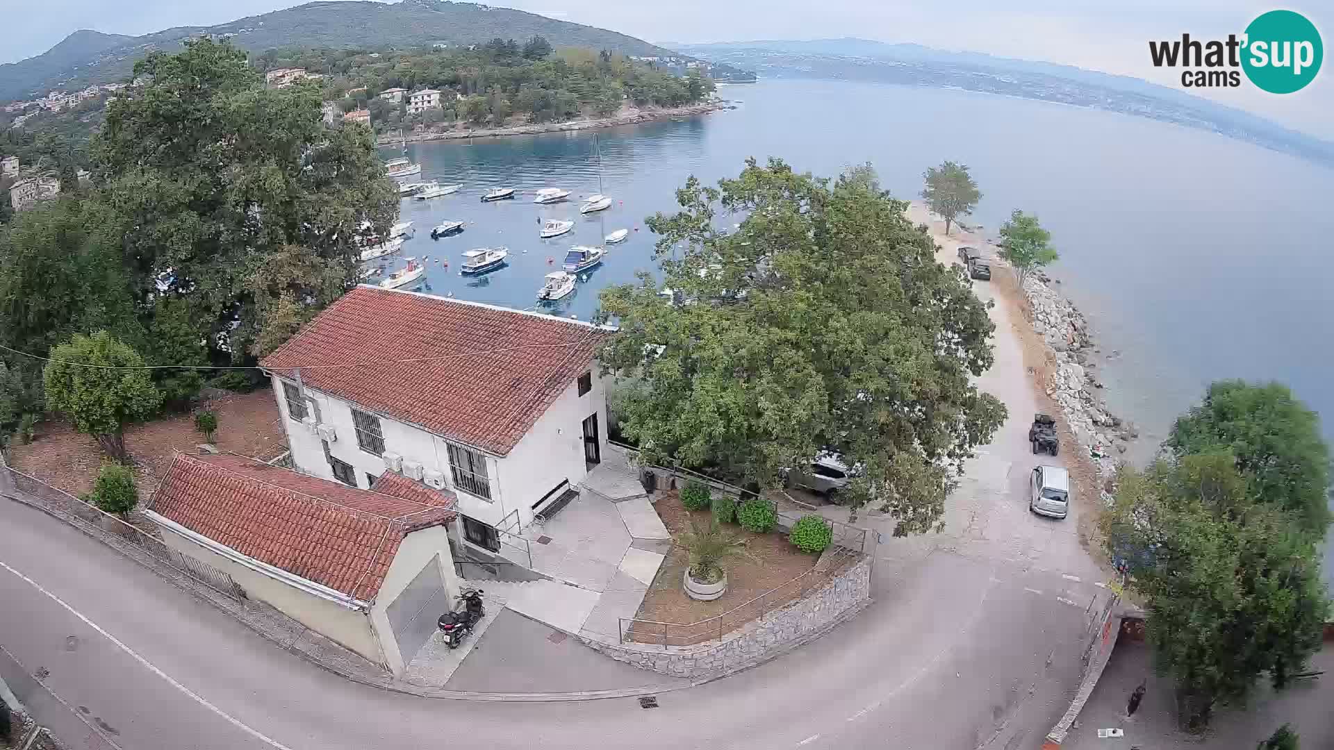Webcam porto Ika – Vista LIVE sul porto e le luci di Opatija
