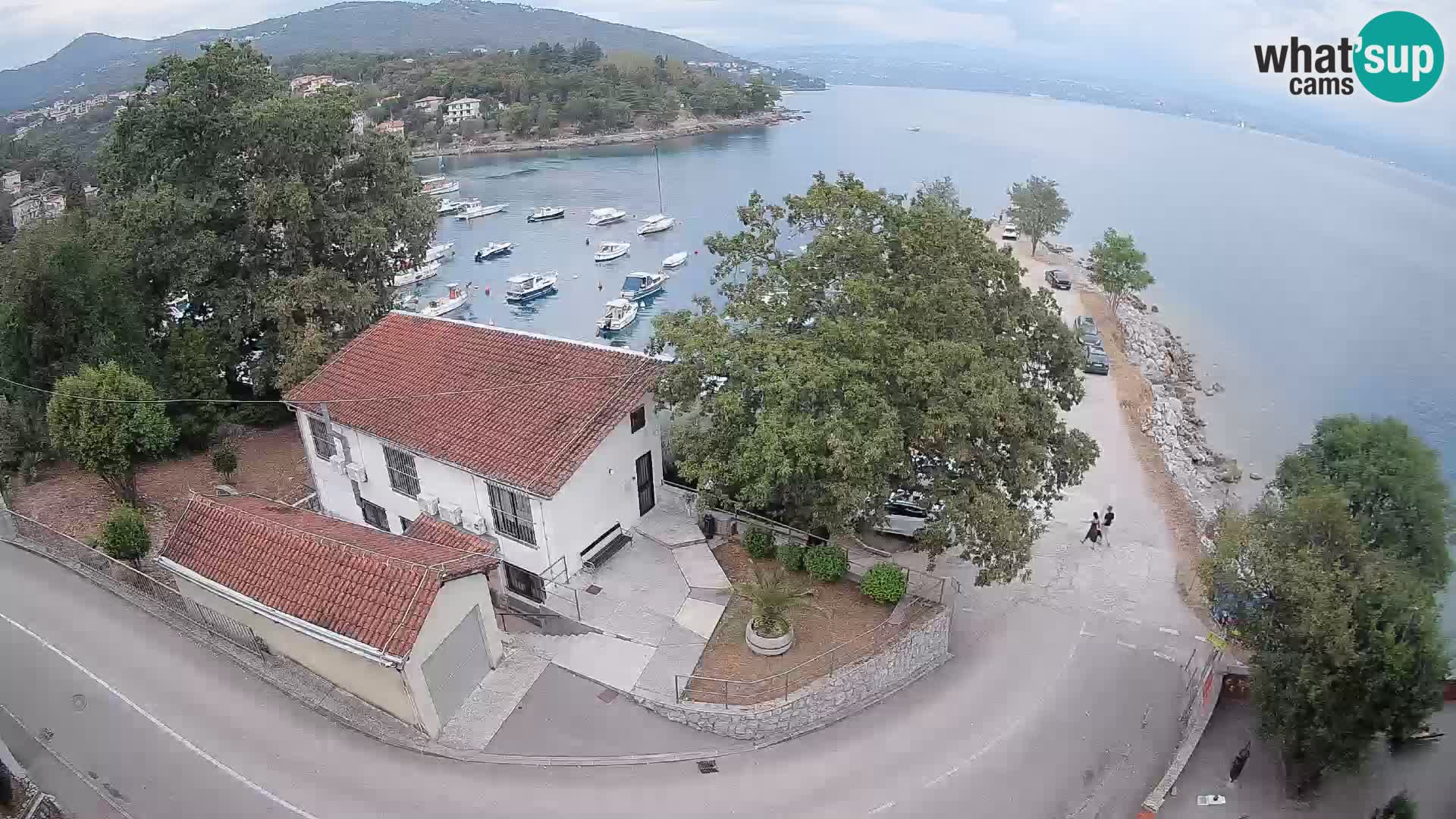 Web kamera luka Ika – Pogled uživo na luku i svjetla Opatije