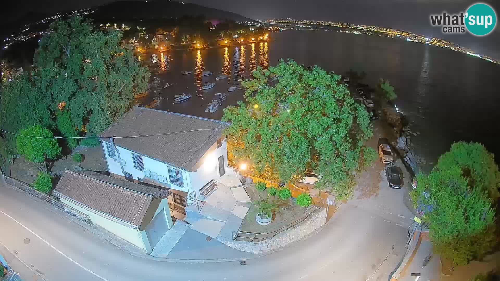 Webcam port d’Ika – Vue en direct et lumières d’Opatija
