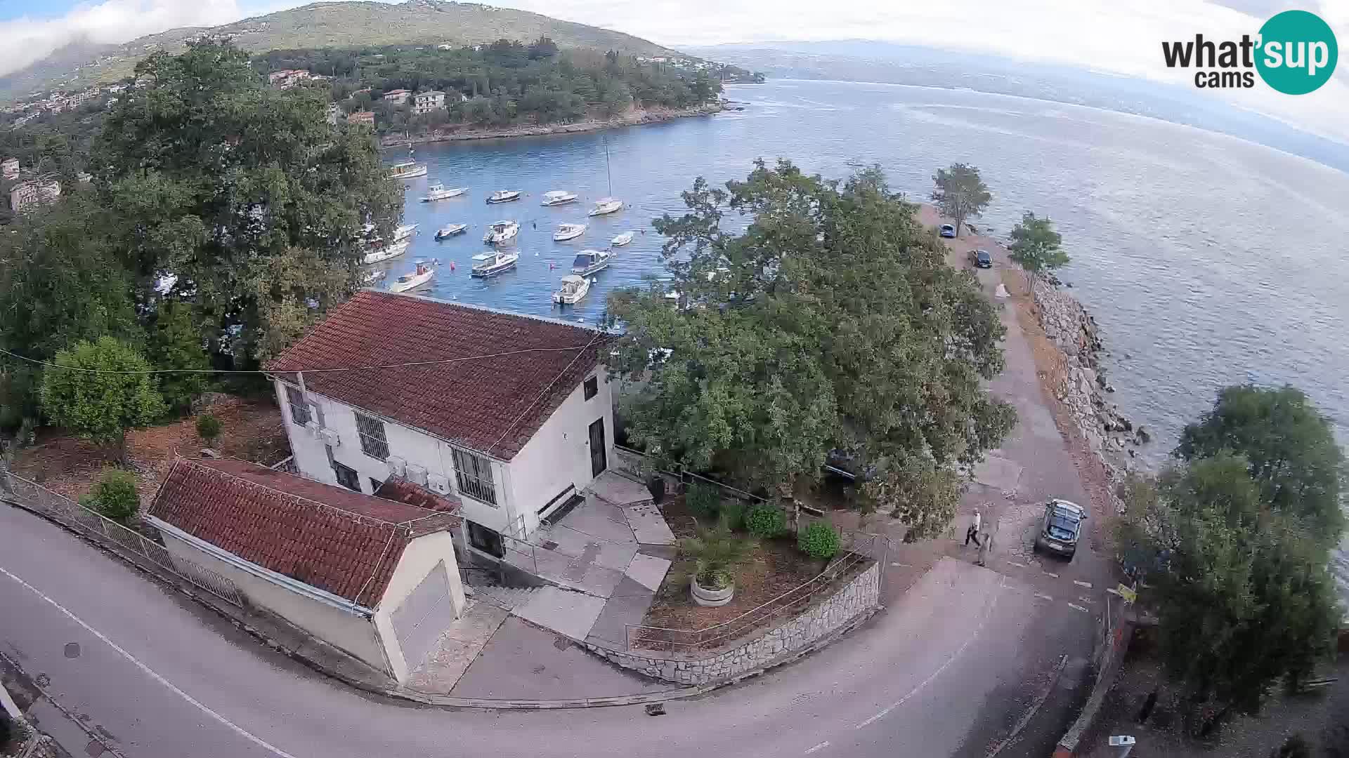 Webcam puerto de Ika – Vista en directo y luces de Opatija