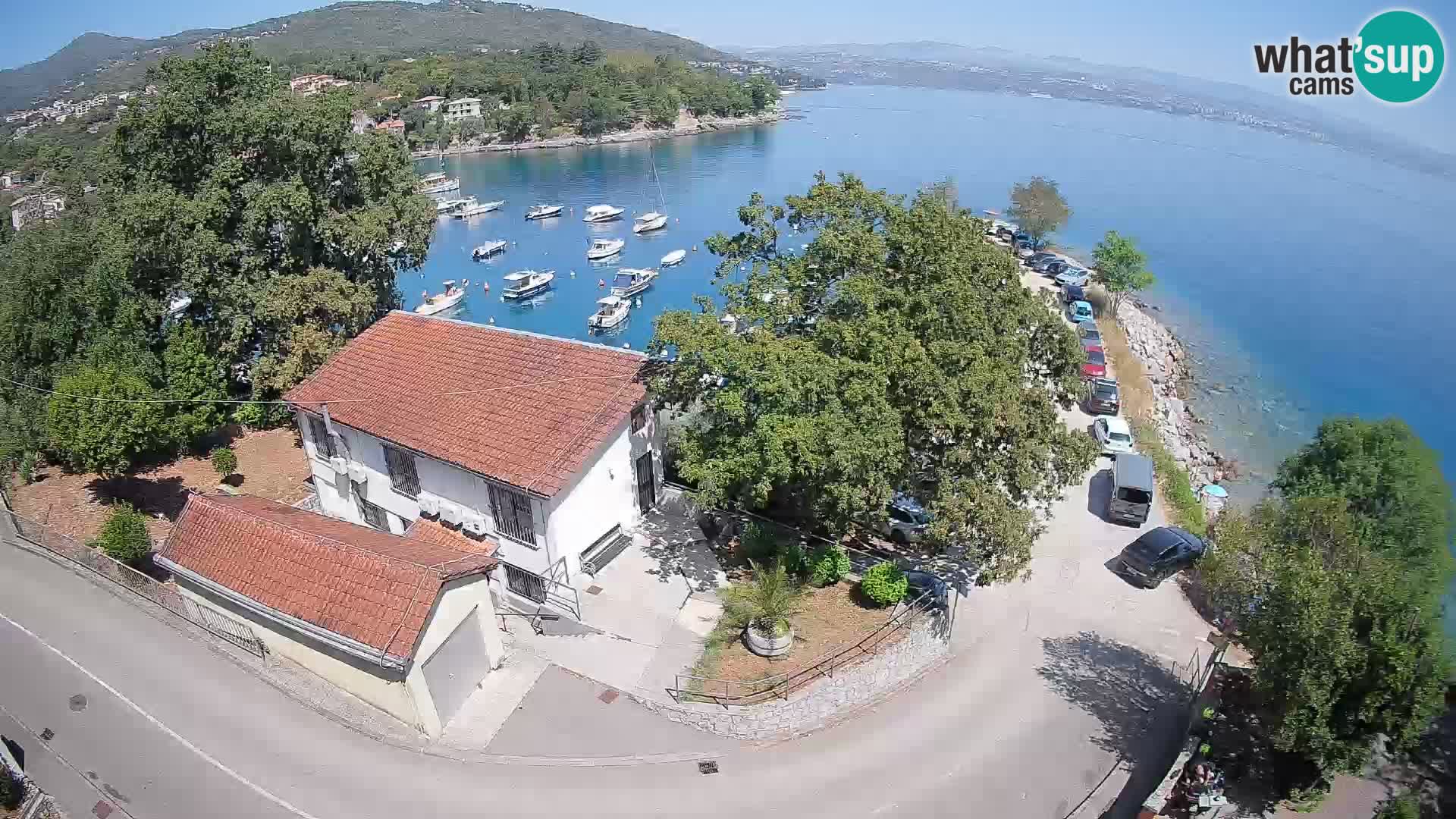 Webcam puerto de Ika – Vista en directo y luces de Opatija