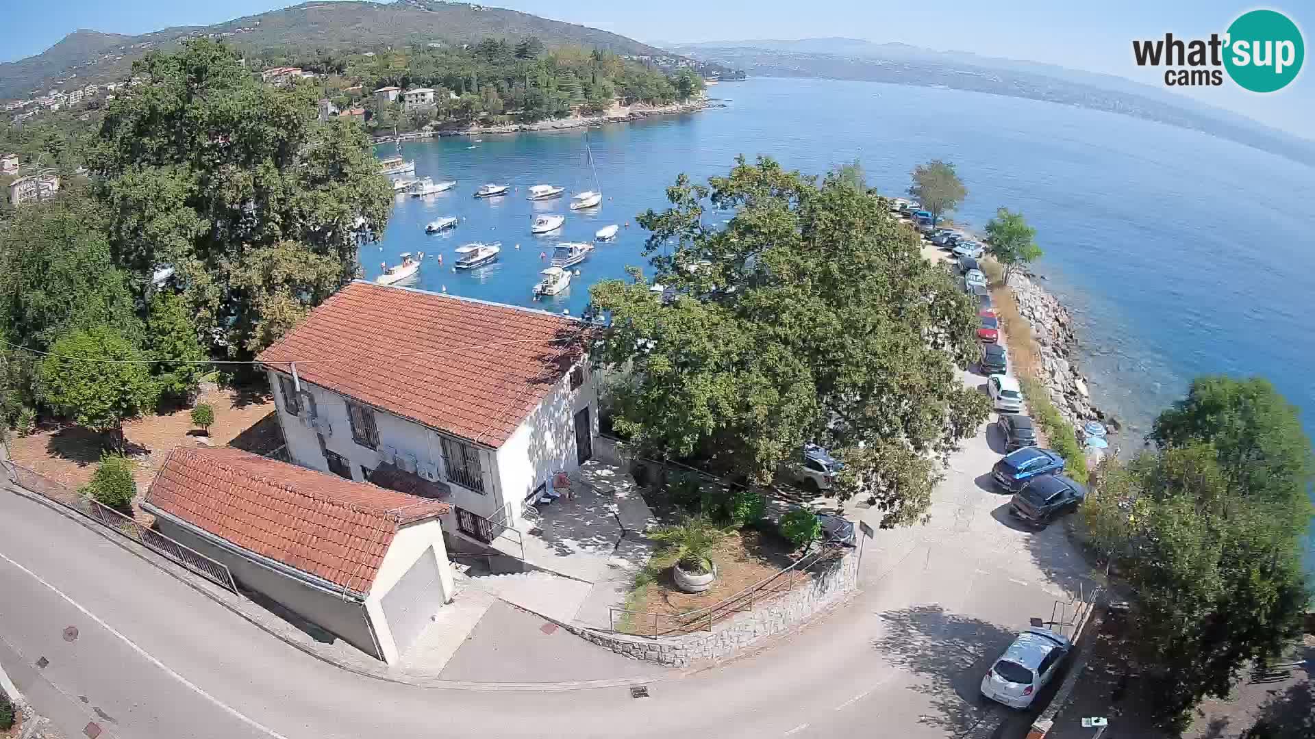 Webcam porto Ika – Vista LIVE sul porto e le luci di Opatija