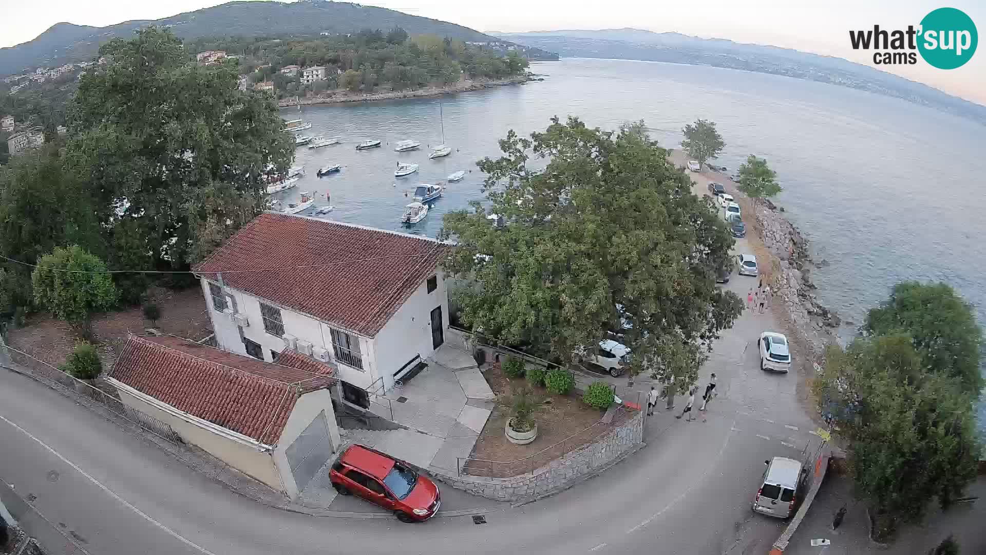 Webcam puerto de Ika – Vista en directo y luces de Opatija