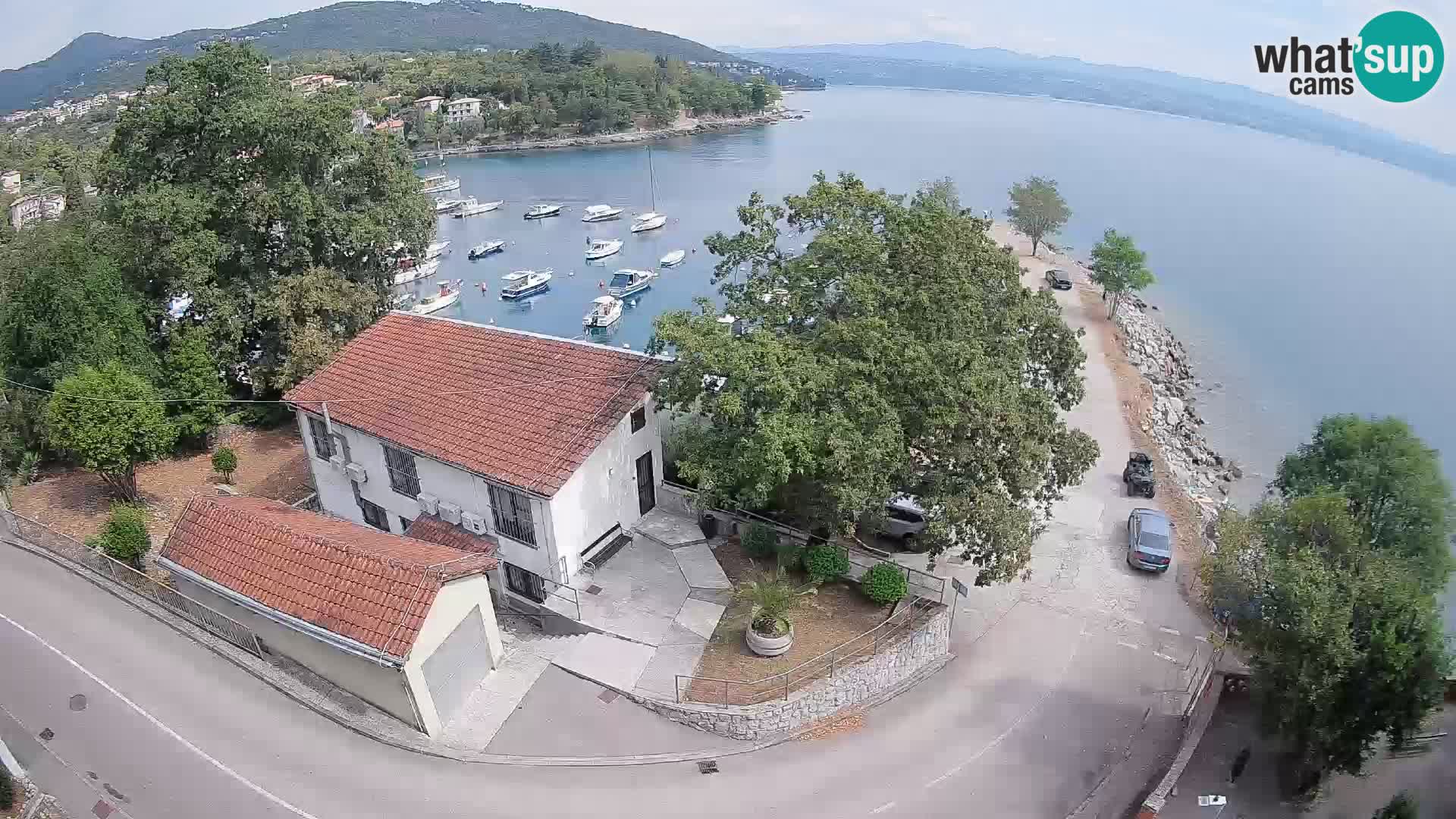 Webcam puerto de Ika – Vista en directo y luces de Opatija