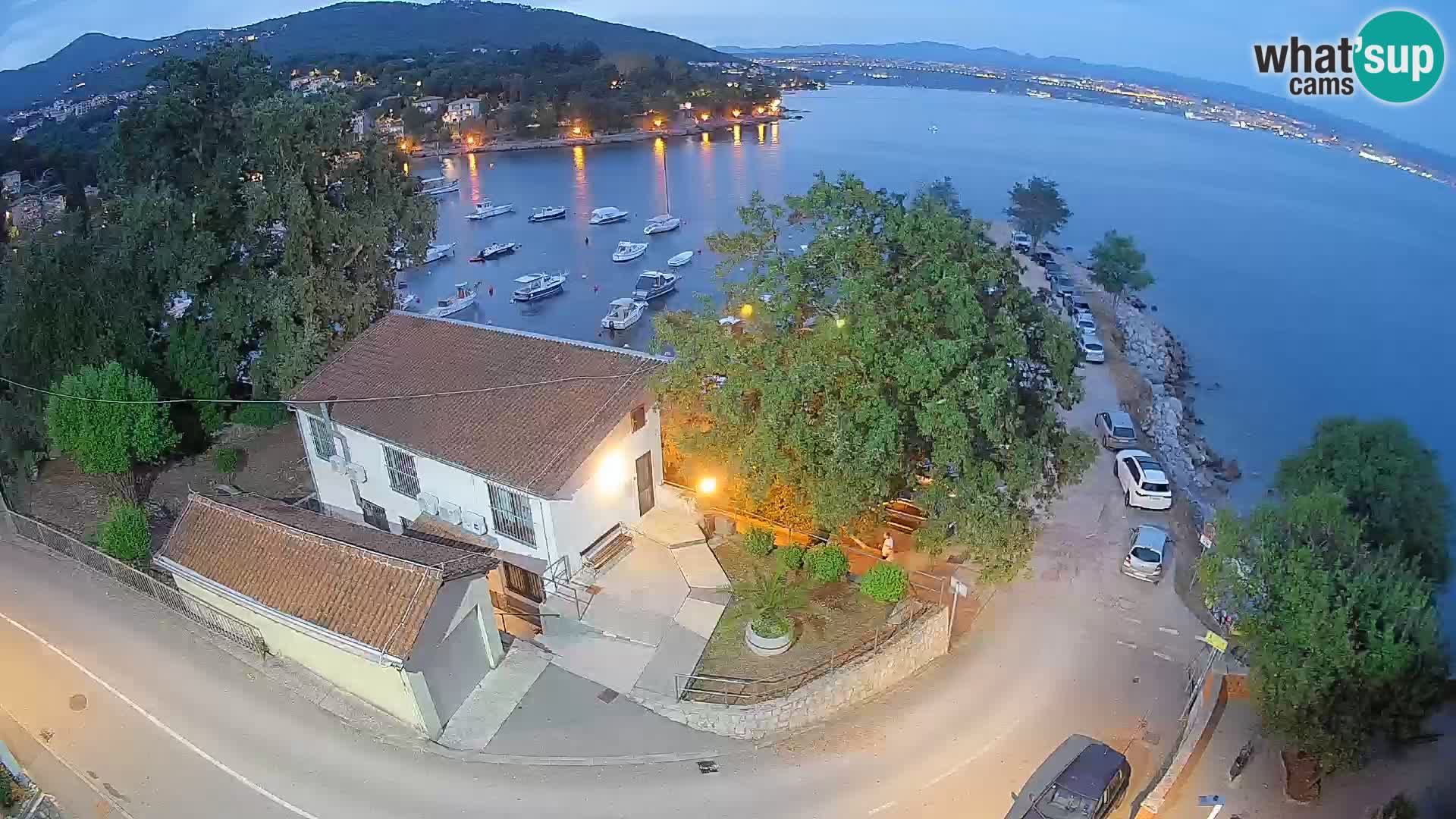 Webcam port d’Ika – Vue en direct et lumières d’Opatija