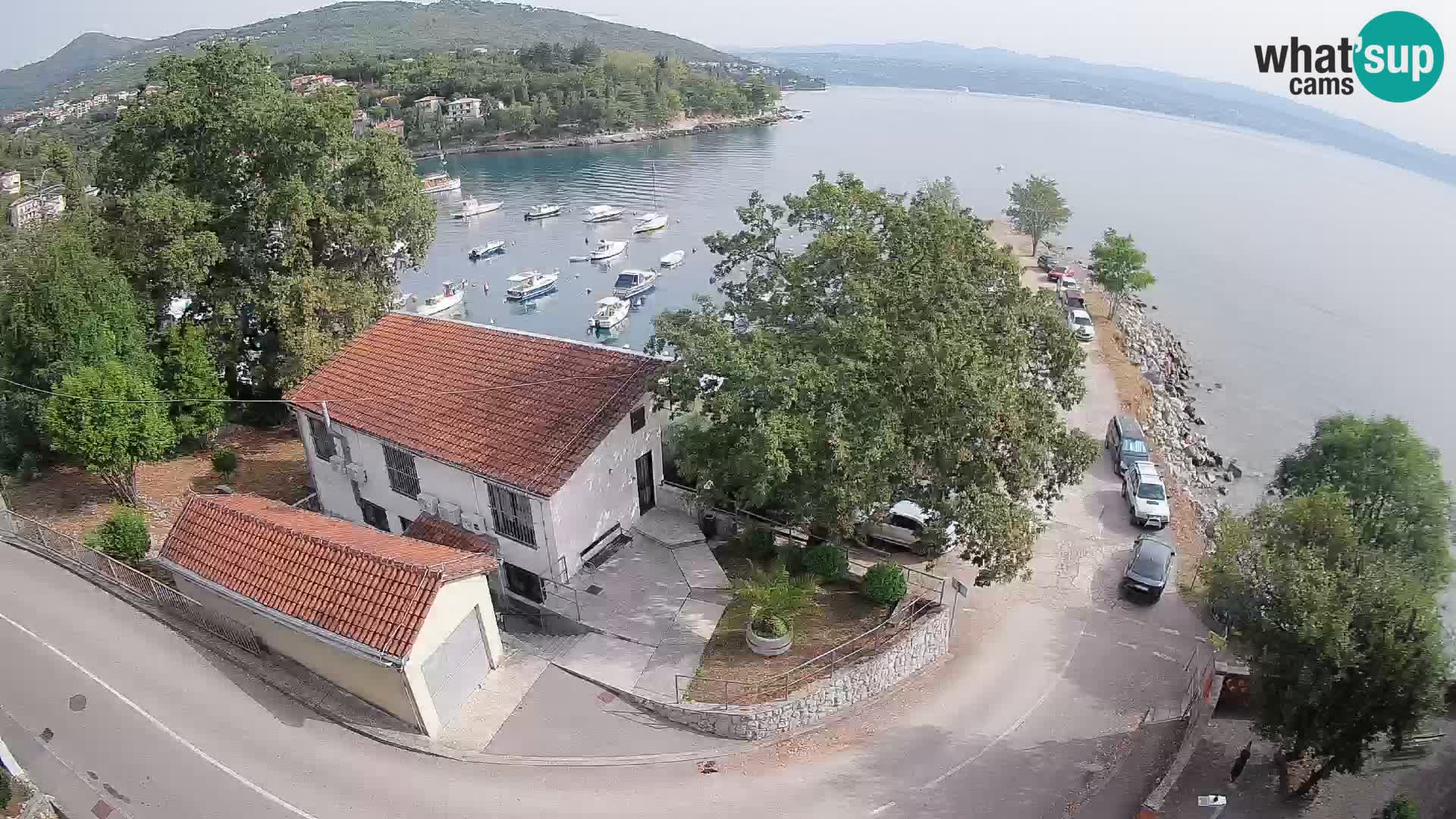 Webcam puerto de Ika – Vista en directo y luces de Opatija