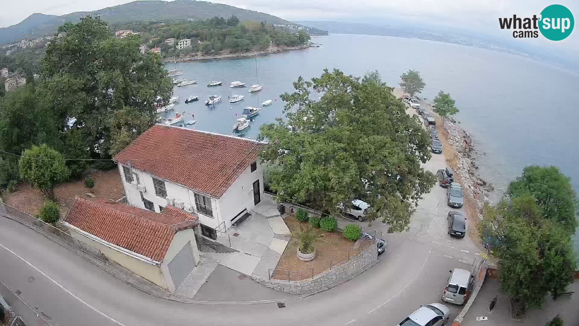 Webcam port d’Ika – Vue en direct et lumières d’Opatija