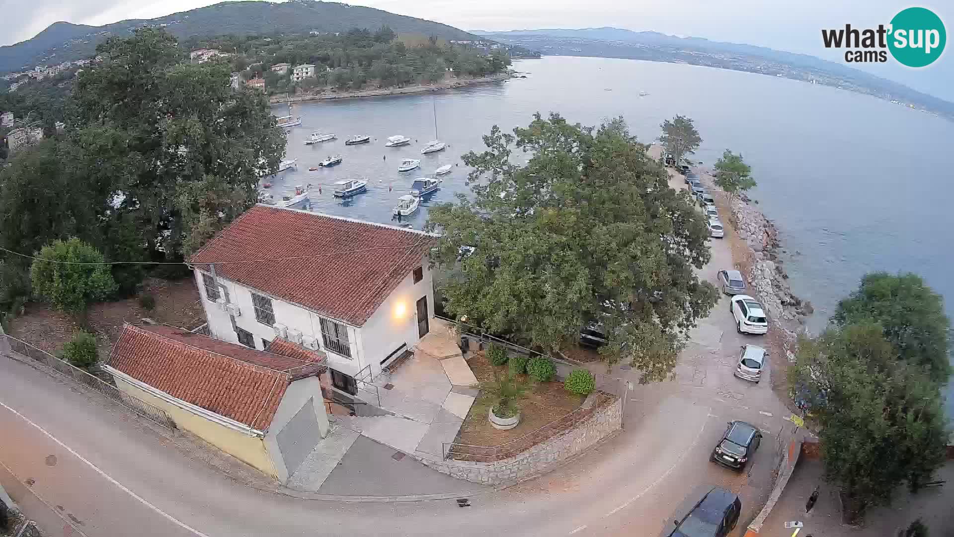 Webcam puerto de Ika – Vista en directo y luces de Opatija