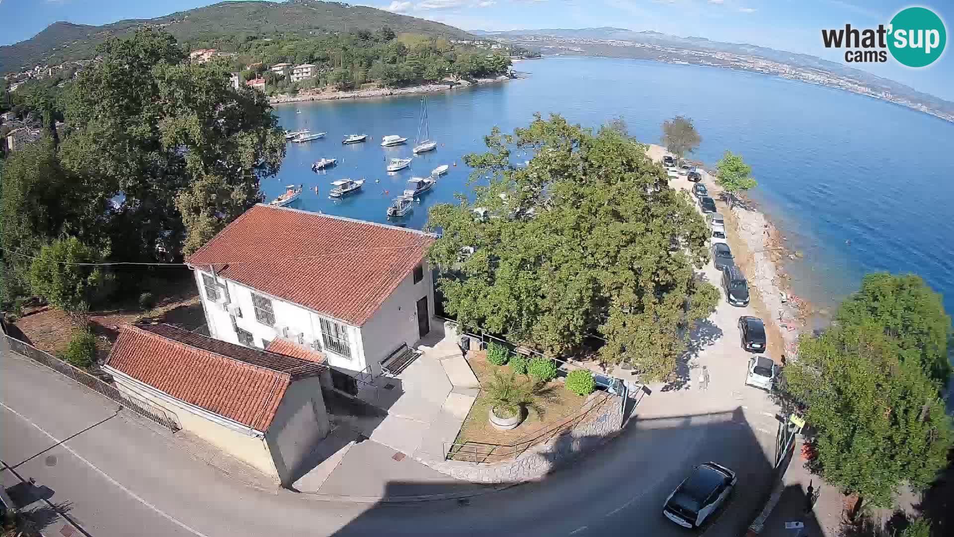 Webcam puerto de Ika – Vista en directo y luces de Opatija