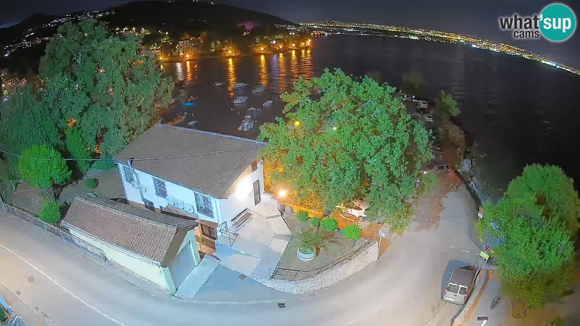 Webcam porto Ika – Vista LIVE sul porto e le luci di Opatija