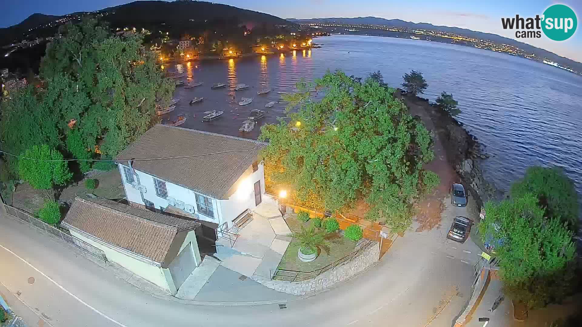 Webcam port d’Ika – Vue en direct et lumières d’Opatija