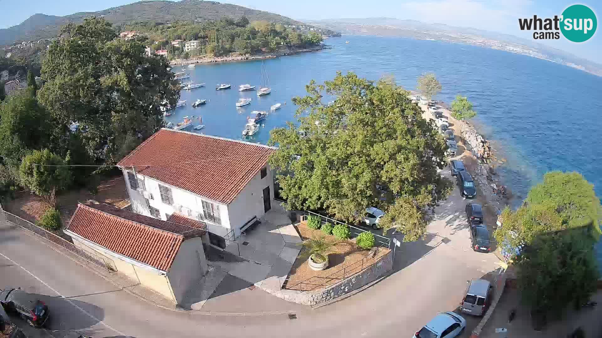 Webcam porto Ika – Vista LIVE sul porto e le luci di Opatija