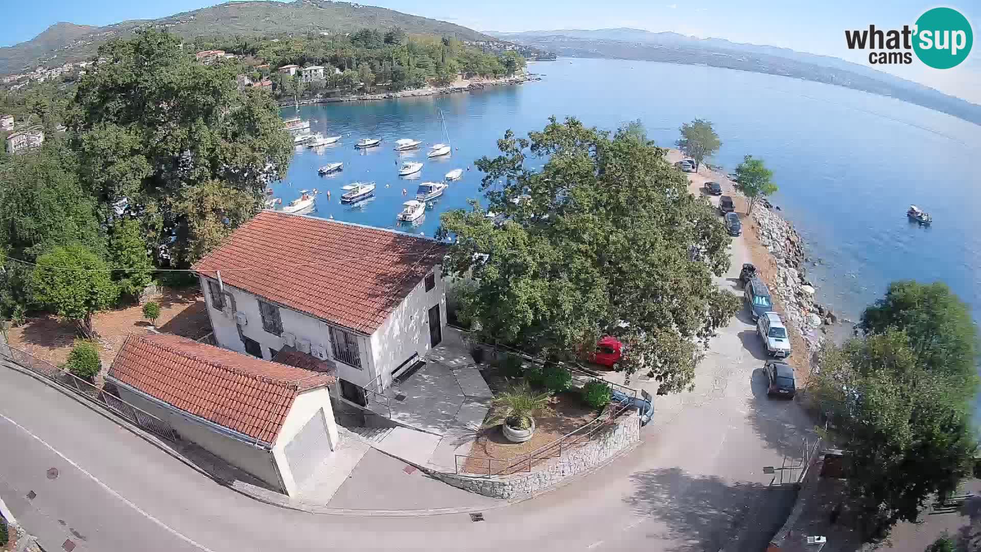 Webcam port d’Ika – Vue en direct et lumières d’Opatija