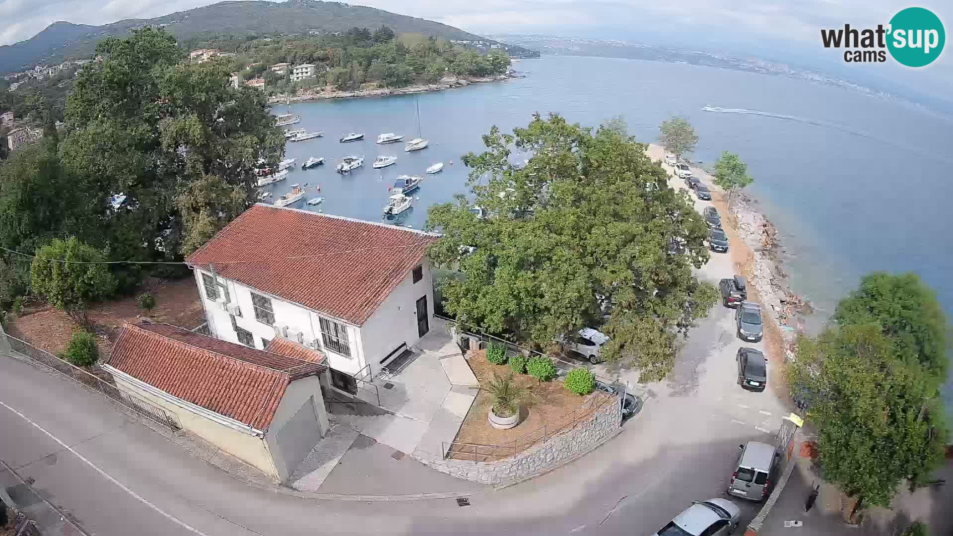 Webcam porto Ika – Vista LIVE sul porto e le luci di Opatija