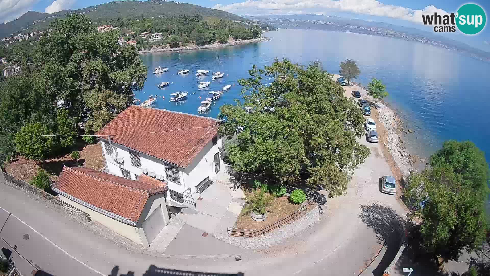 Ika Harbor Webcam – LIVE View of the Harbor and Opatija Lights