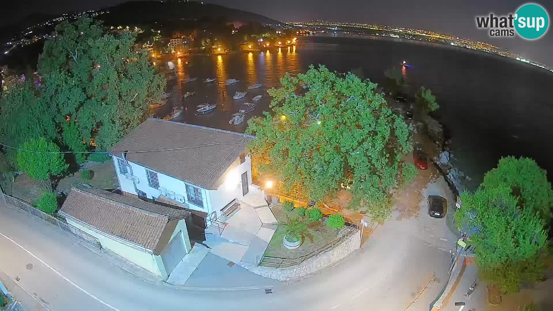 Webcam porto Ika – Vista LIVE sul porto e le luci di Opatija