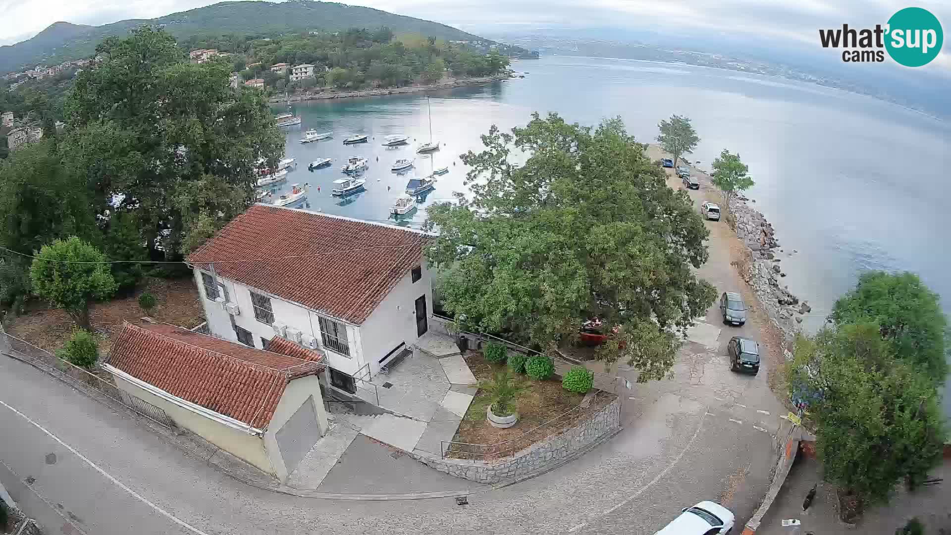 Webcam puerto de Ika – Vista en directo y luces de Opatija