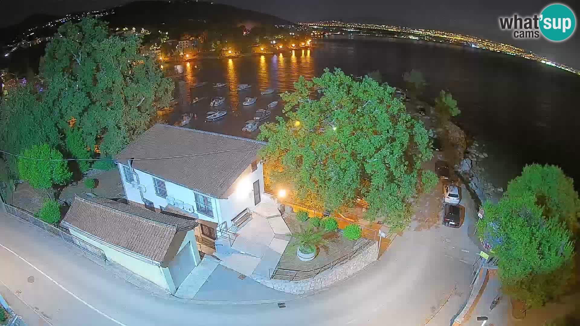 Webcam port d’Ika – Vue en direct et lumières d’Opatija